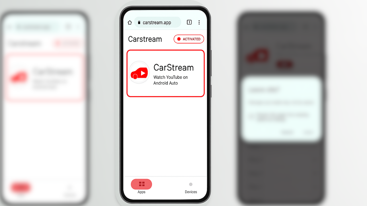 CarStream Activation Screenshot