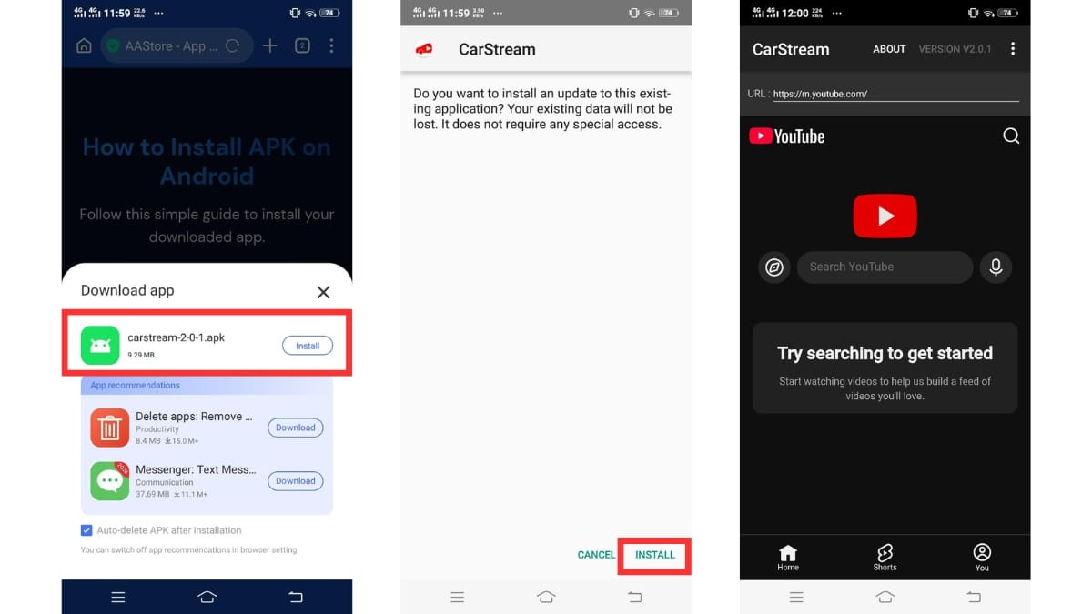 install-carstream-apk
